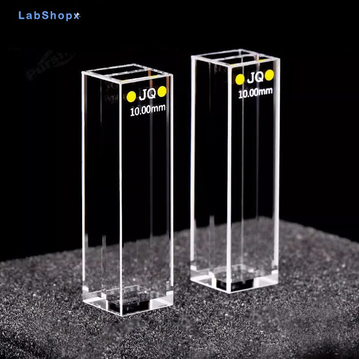 Quartz Fluorescence Cuvettes 2 Widows Cells with Lid 1.75ml | LABSHOPX