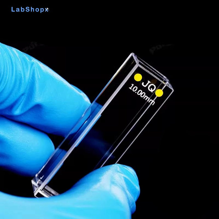 Quartz Fluorescence Cuvettes 2 Widows Cells with Lid 1.75ml | LABSHOPX