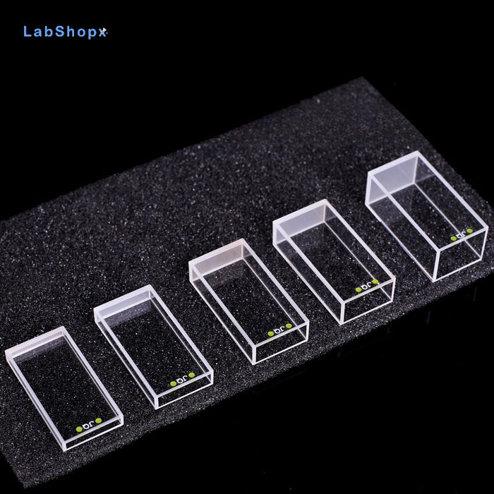 Quartz Fluorescence Cuvettes UV Quartz Cells with Lid | LABSHOPX