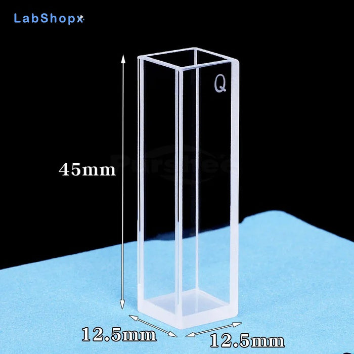 Quartz Fluorescence Cuvette with Four Side High Transmittance | LABSHOPX