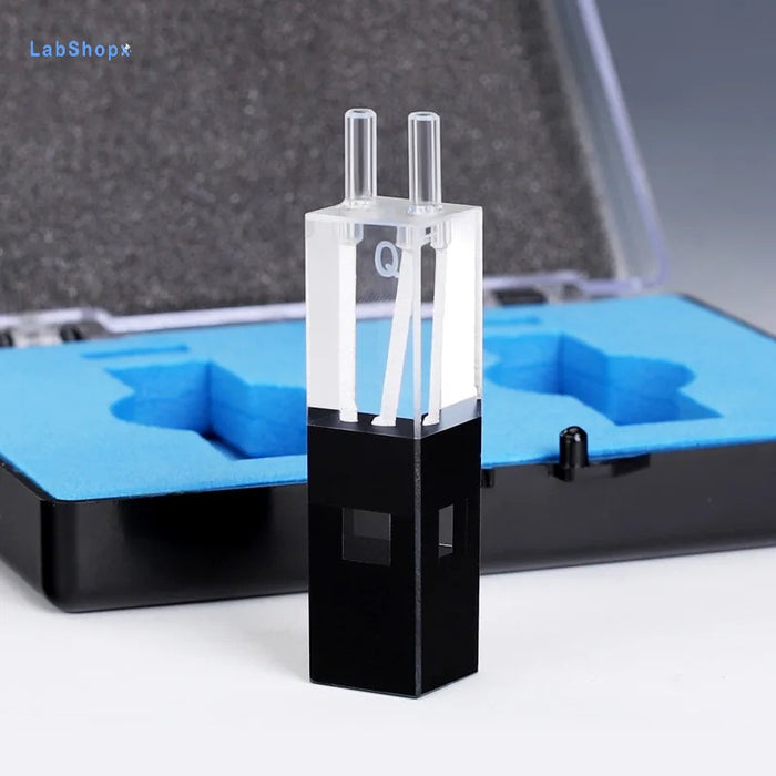 250ul Quartz Fluorescence Flow Cuvette Cells with Glass Tub | Labshopx