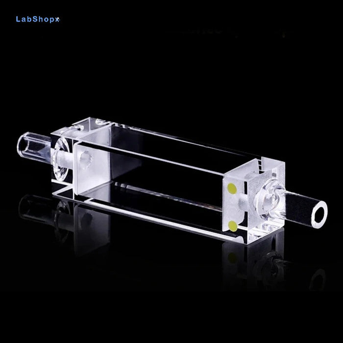 3.5ML Quartz Fluorescence Flow Cuvette Cell with Glass Tube | LABSHOPX