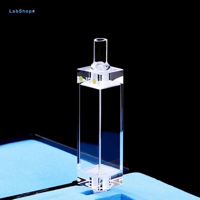 3.5ML Quartz Fluorescence Flow Cuvette Cell with Glass Tube | LABSHOPX