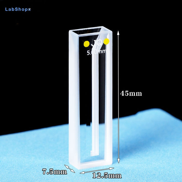 Quartz Fluorescence UV Cuvette Cell Two Way Light | LABSHOPX