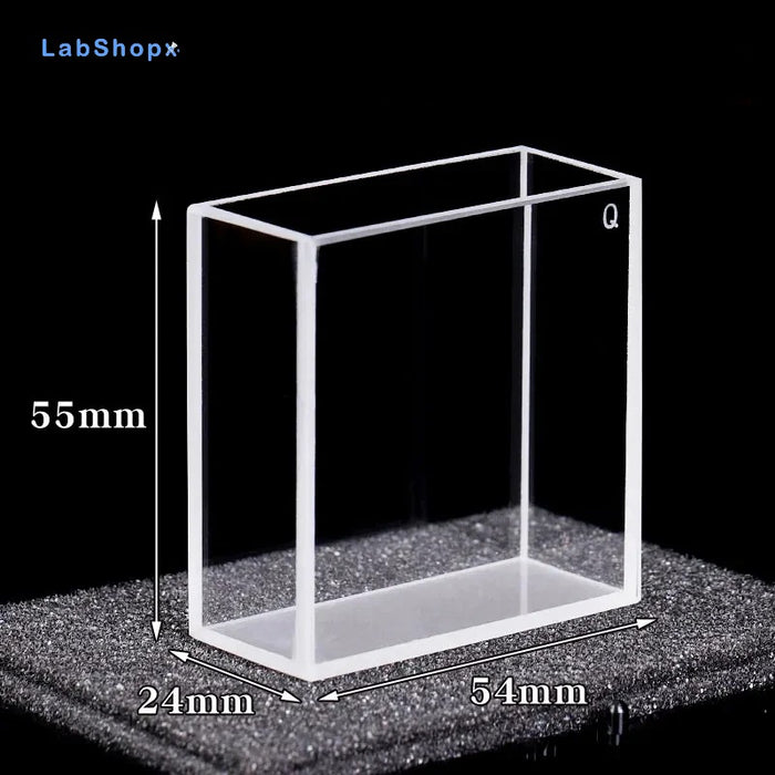 53ml Quartz Fluorescent Cuvettes Cells UV Spectrophotometer | LABSHOPX