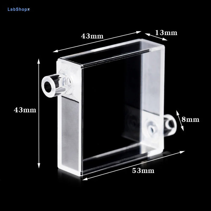 16ml Quartz Fluorescent Flow Cell Cuvette Double Path Length| Labshopx