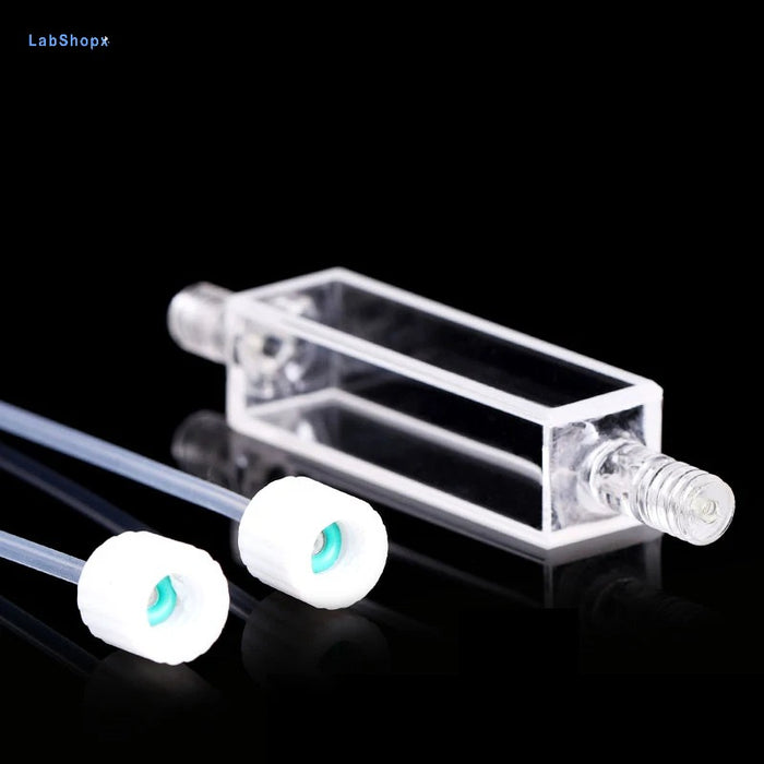 3.5ml Quartz Fluorescent Flow Cuvettes Cells Threaded Pipe | Labshopx
