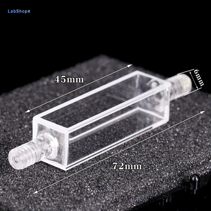 3.5ml Quartz Fluorescent Flow Cuvettes Cells Threaded Pipe | Labshopx