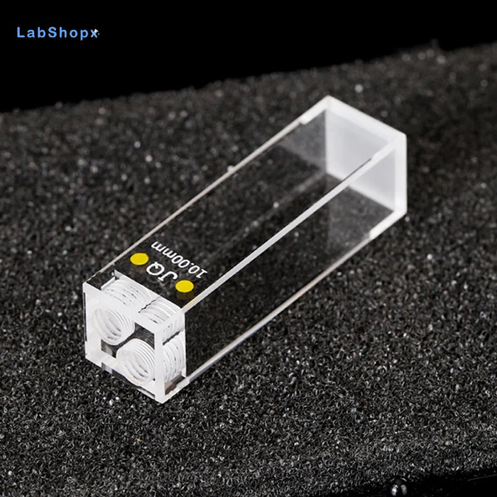 3.5ml Quartz Fluorometer Flow 10mm Cuvette Closed Cells10mm | LABSHOPX