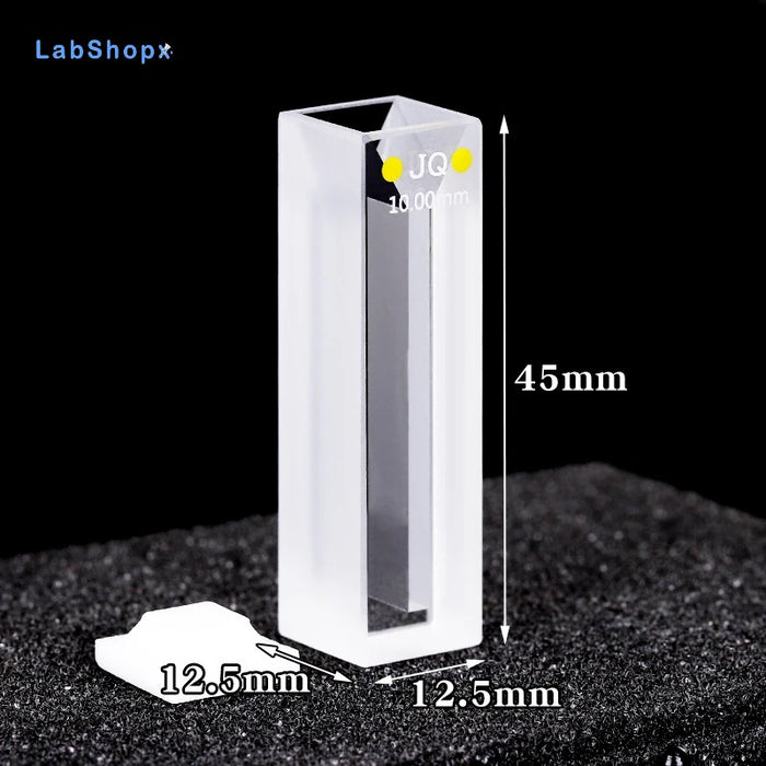 700ul Quartz Micro Cuvette 10mm with Stopper Quartz Cells | LABSHOPX