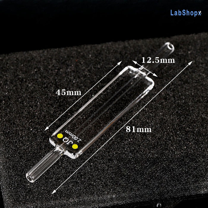 Quartz Micro Flow Cell 10mm Quartz Cuvettes Two Way Light  | Labshopx