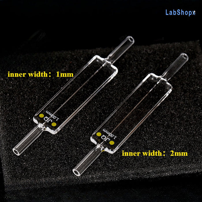 Quartz Micro Flow Cell 10mm Quartz Cuvettes Two Way Light  | Labshopx