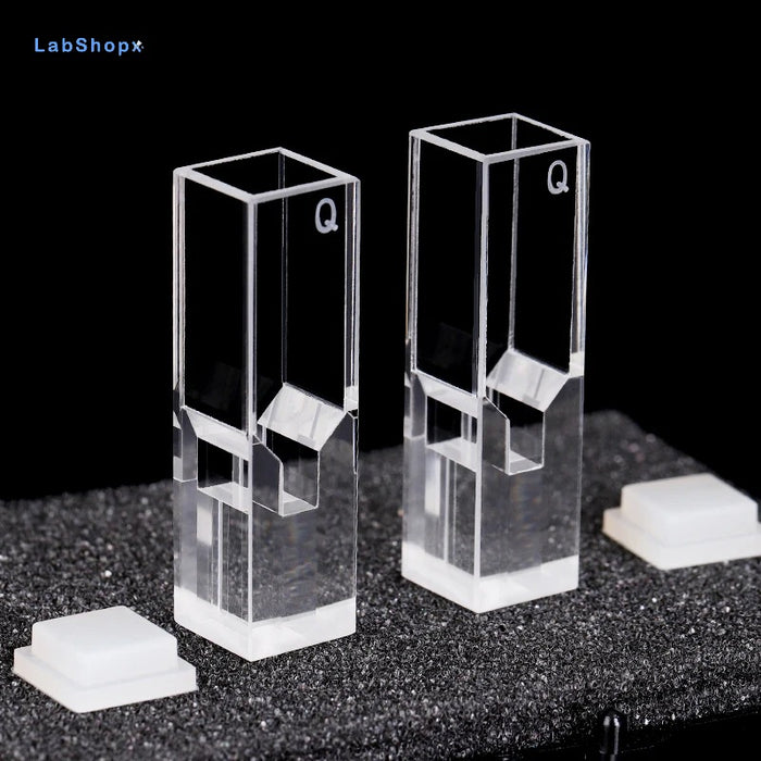 Quartz Micro Fluorescence Cuvette Cell Central Height 15mm | LABSHOPX