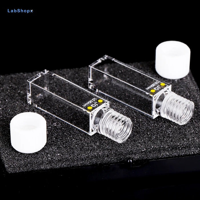 3.5ml Quartz Spiral Cuvette 10mm Spiral Cell Four way light | LABSHOPX