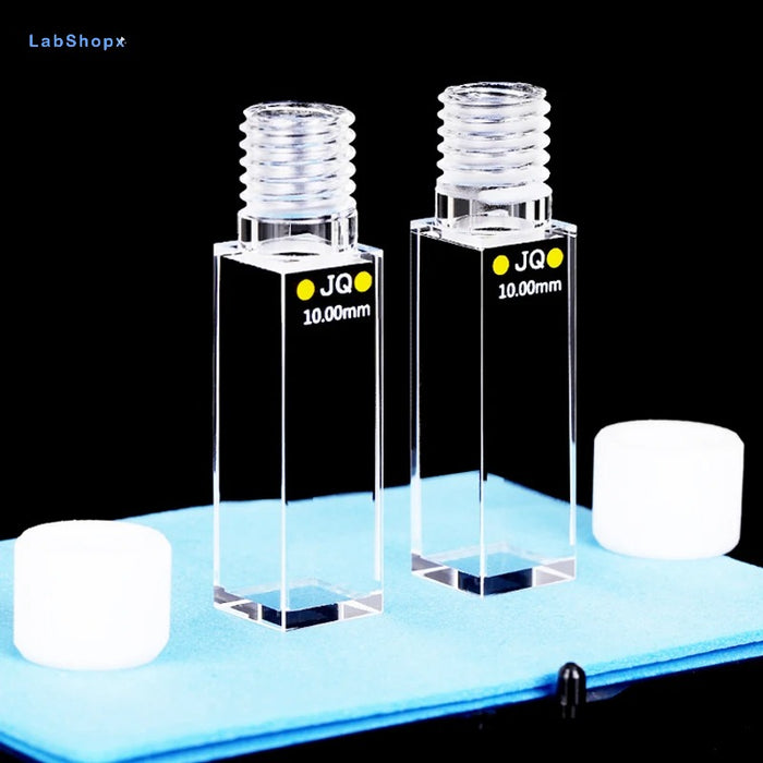 3.5ml Quartz Spiral Cuvette 10mm Spiral Cell Four way light | LABSHOPX