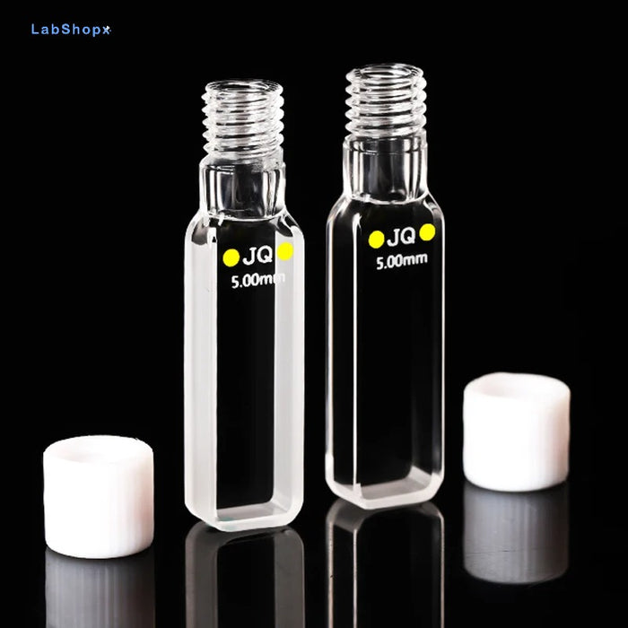 5mm Quartz Thread Colorimetric Dish UV Spiral Quartz Bottle| LABSHOPX