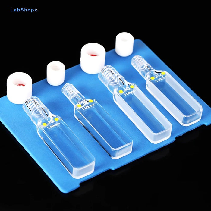 5mm Quartz Thread Colorimetric Dish UV Spiral Quartz Bottle| LABSHOPX