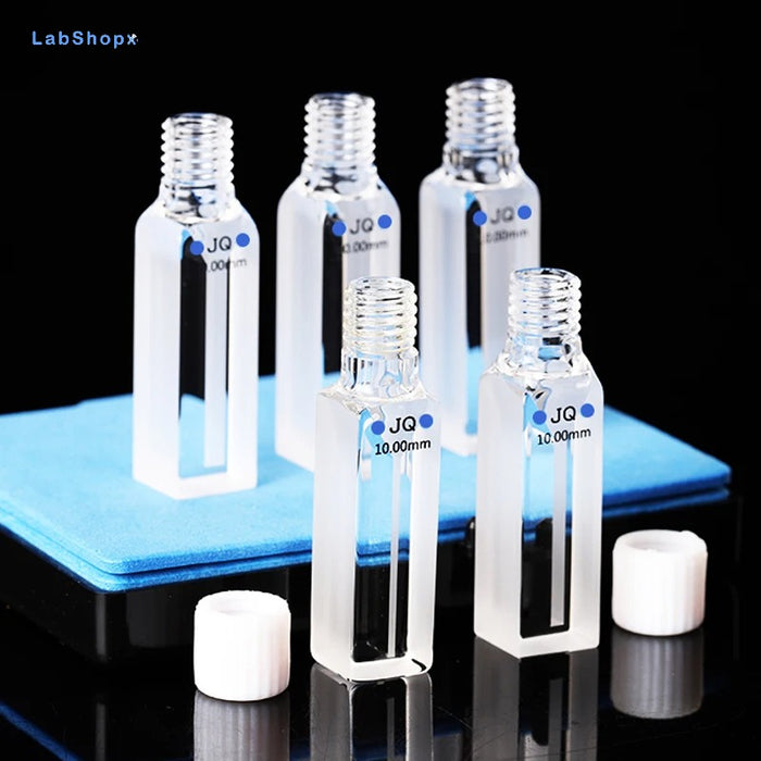 Quartz Thread Trace Colorimetric Dish Cuvette Two Way Ligh| Labshopx