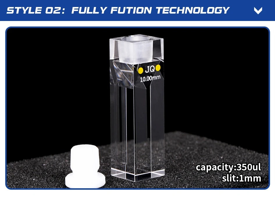 Quartz Cell with Stopper 10mm Fluorescence Quartz Cuvettes| LABSHOPX
