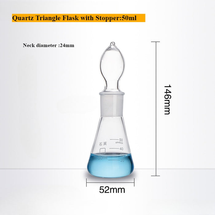 Quartz Conical Flask Quartz Volumetric Flask Erlenmeyer Flask| LABSHOPX