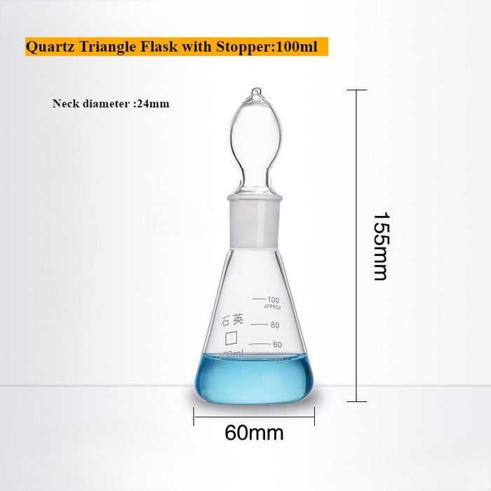 Quartz Conical Flask Quartz Volumetric Flask Erlenmeyer Flask| LABSHOPX