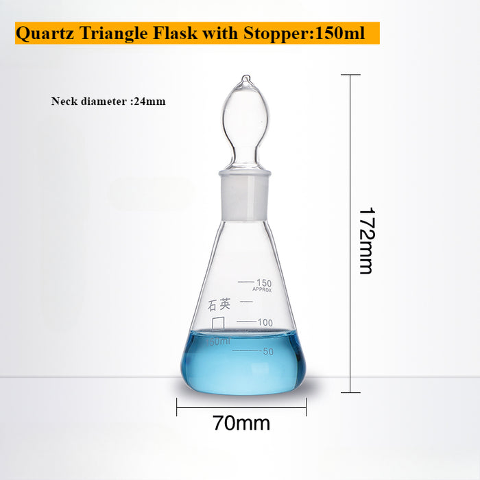 Quartz Conical Flask Quartz Volumetric Flask Erlenmeyer Flask| LABSHOPX
