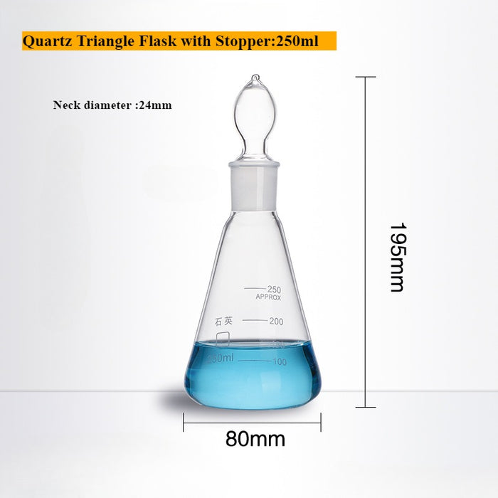 Quartz Conical Flask Quartz Volumetric Flask Erlenmeyer Flask| LABSHOPX