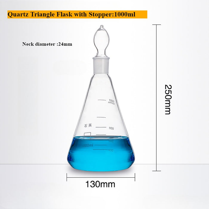 Quartz Conical Flask Quartz Volumetric Flask Erlenmeyer Flask| LABSHOPX