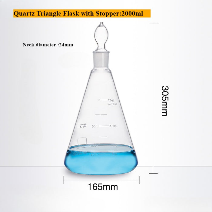 Quartz Conical Flask Quartz Volumetric Flask Erlenmeyer Flask| LABSHOPX