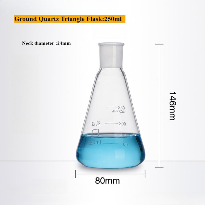 Quartz Conical Flask Quartz Volumetric Flask Erlenmeyer Flask| LABSHOPX