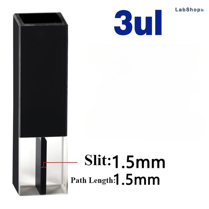 Quartz Cuvette  Black Lucifuge Cells Colorimetric Cuvette | LABSHOPX