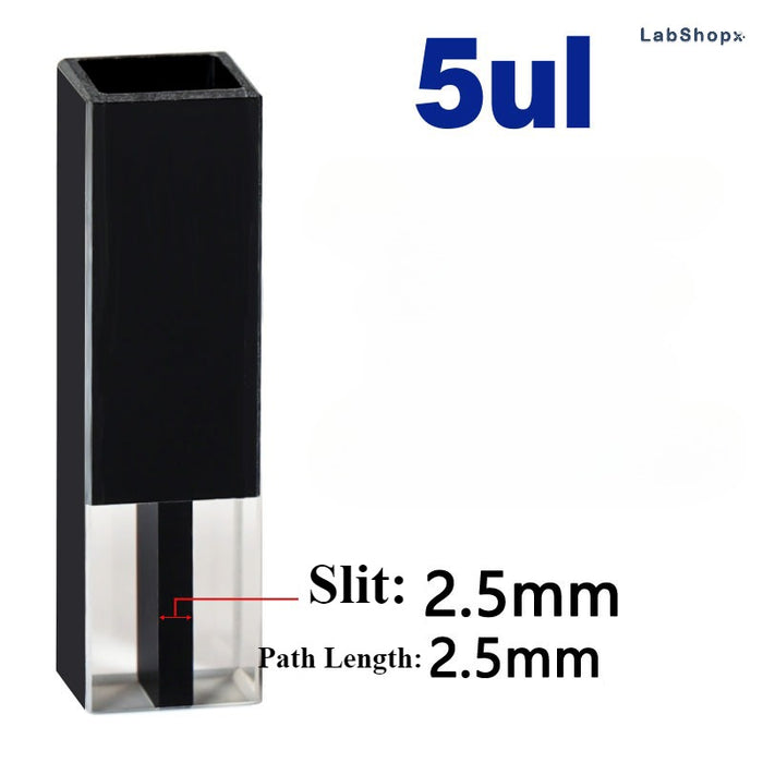 Quartz Cuvette  Black Lucifuge Cells Colorimetric Cuvette | LABSHOPX