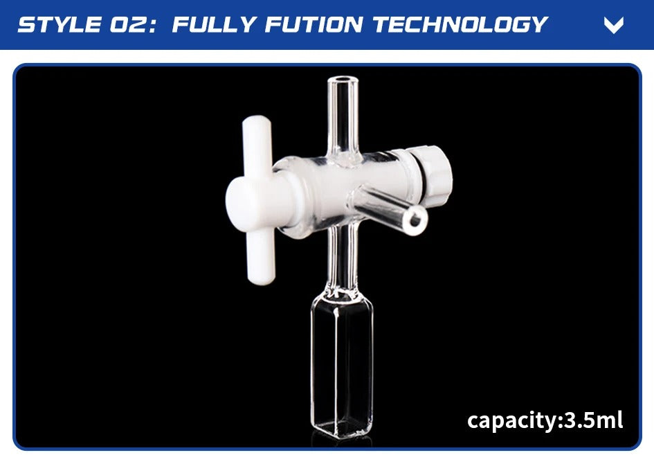 1pcs Quartz Cuvette Cell with Screw Cap 10mm Two Channel |LABSHOPX
