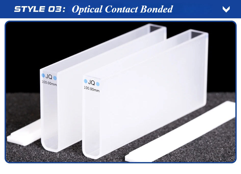 2 pcs Quartz Cuvette Cells100mm JGS1 for Spectrophotometer Lab | LABSHOPX