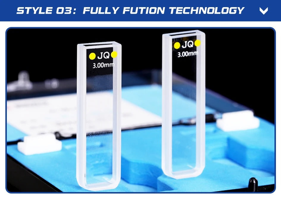 2pcs Quartz Cuvette Cells with Lid for Spectrophotometer Lab | LABSHOPX
