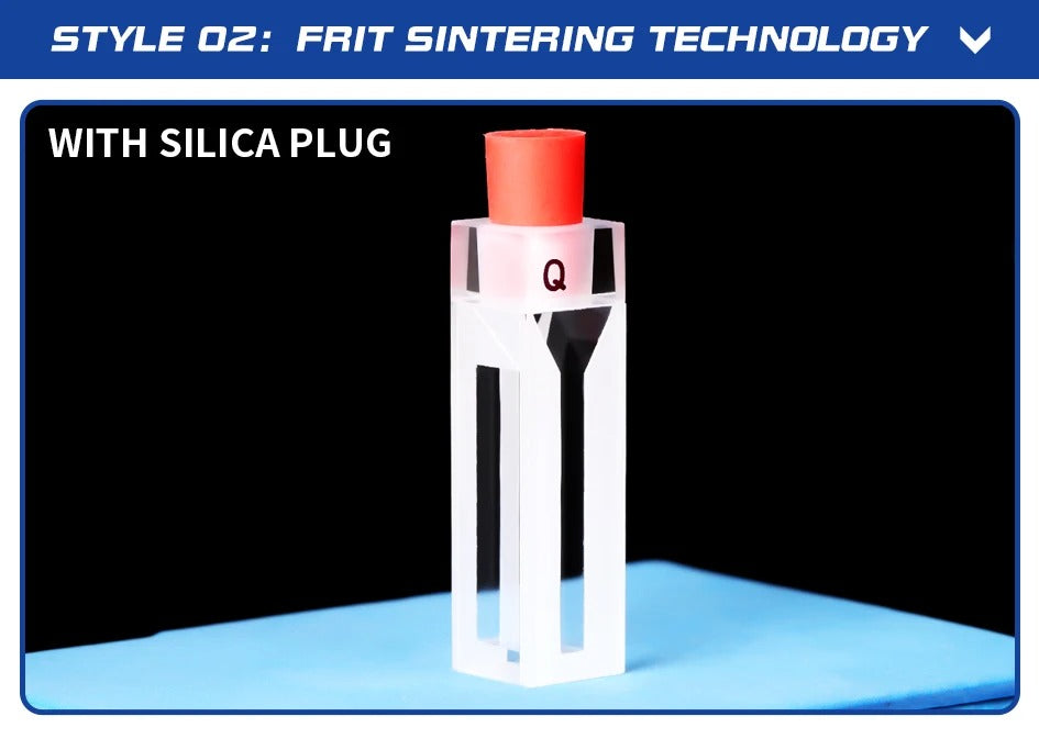 1.05ml Quartz Cuvette Trace Fluorescence Cell with Stopper | LABSHOPX