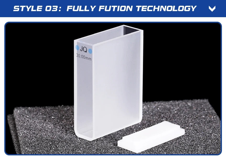 10.5ml Quartz Cuvette with Lid 30mm Quartz UV Vis Cells  | LABSHOPX
