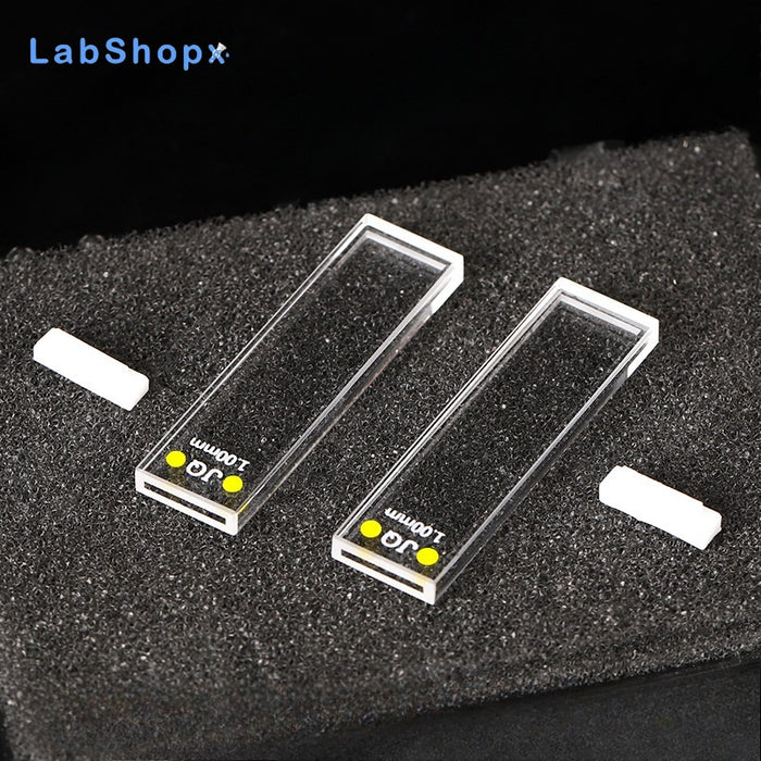 350ul Quartz Cuvettes Cells with lid Colorimetric Cuvette | LABSHOPX