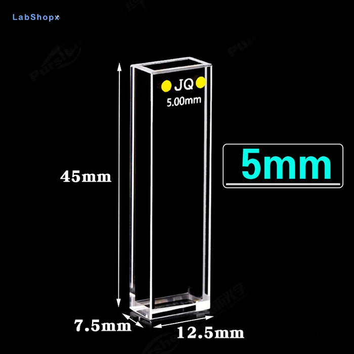 Quartz Cuvettes Five Polished Windows Fluorescence Detection Cells | LABSHOPX