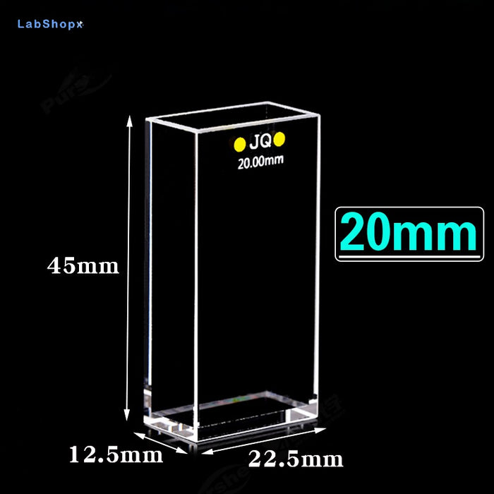 Quartz Cuvettes Five Polished Windows Fluorescence Detection Cells | LABSHOPX