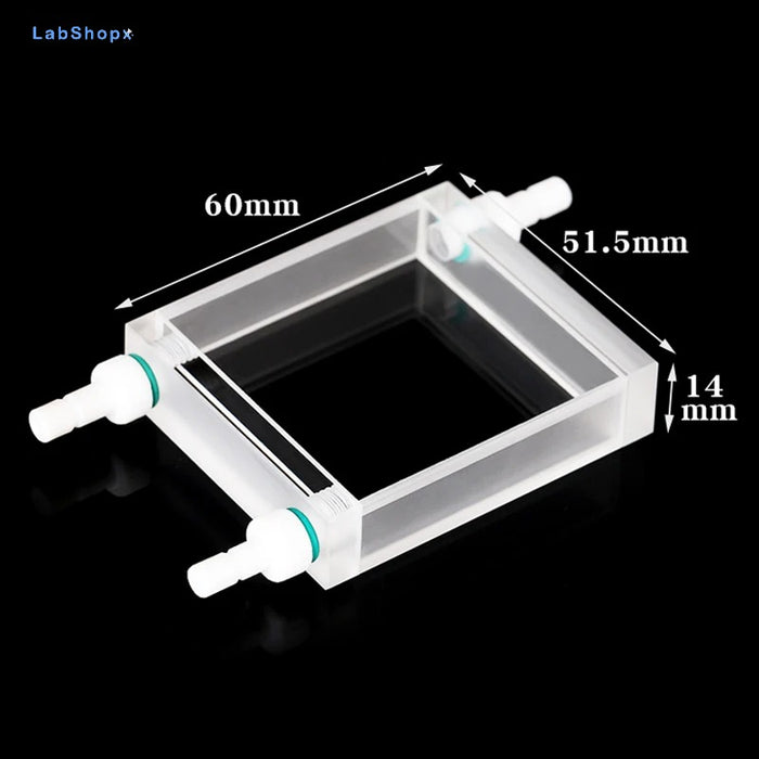 27ml Quartz Flow Cell Cuvette pLAh length 10mm Two Way Light | Labshopx