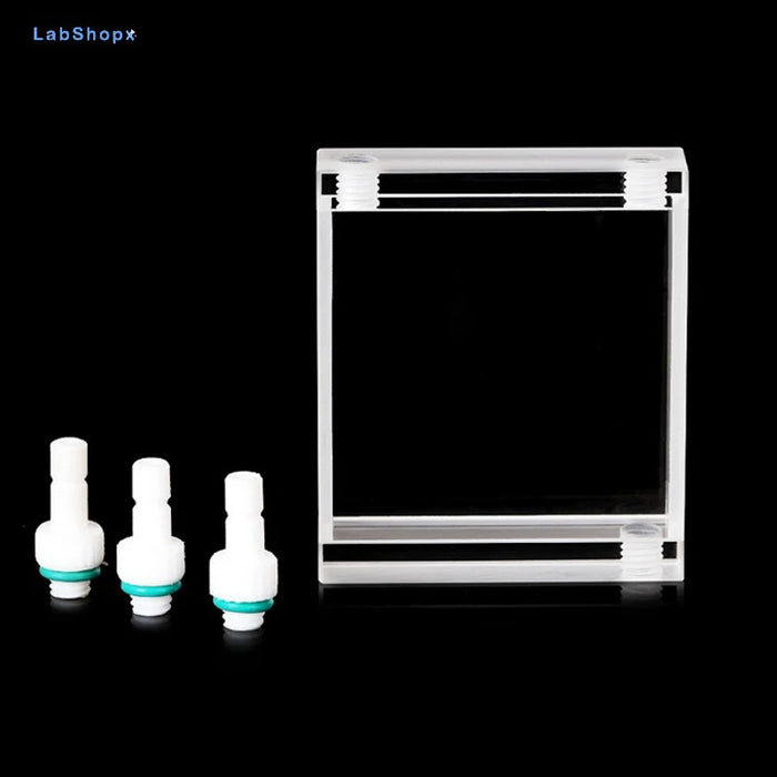27ml Quartz Flow Cell Cuvette pLAh length 10mm Two Way Light | Labshopx