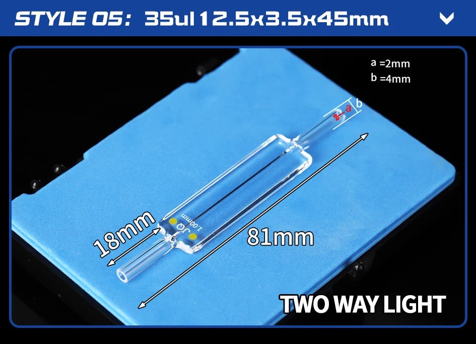Quartz Flow Cuvette Variety of Styles Good Fluidity Complete| Labshopx