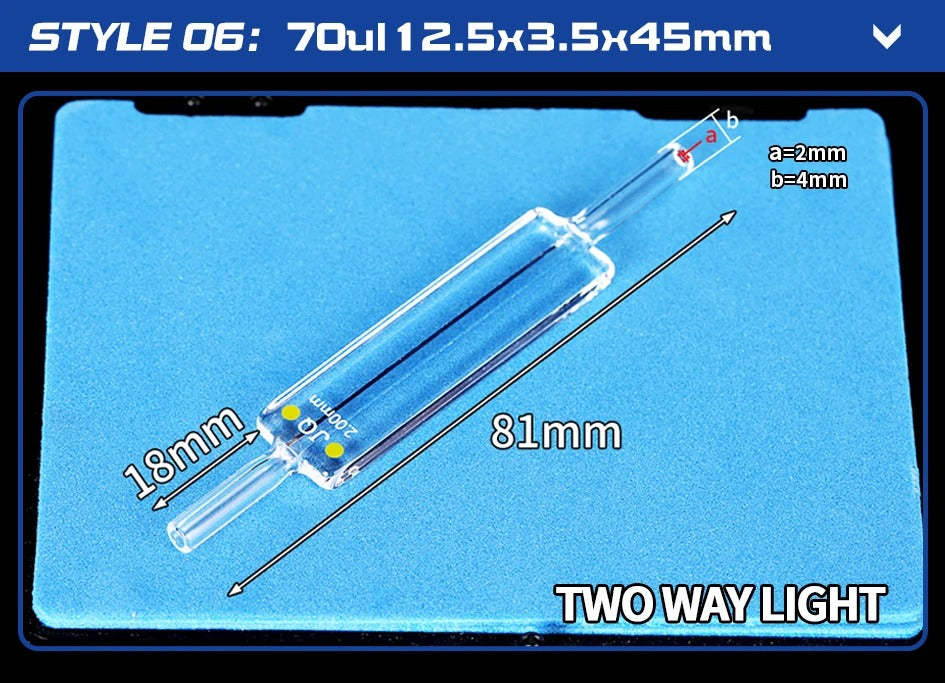 Quartz Flow Cuvette Variety of Styles Good Fluidity Complete| Labshopx