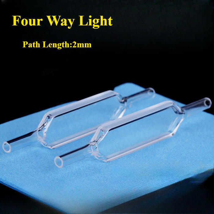700ul Quartz Flow Cuvettes Cells 2mm Two Way Light | Labshopx