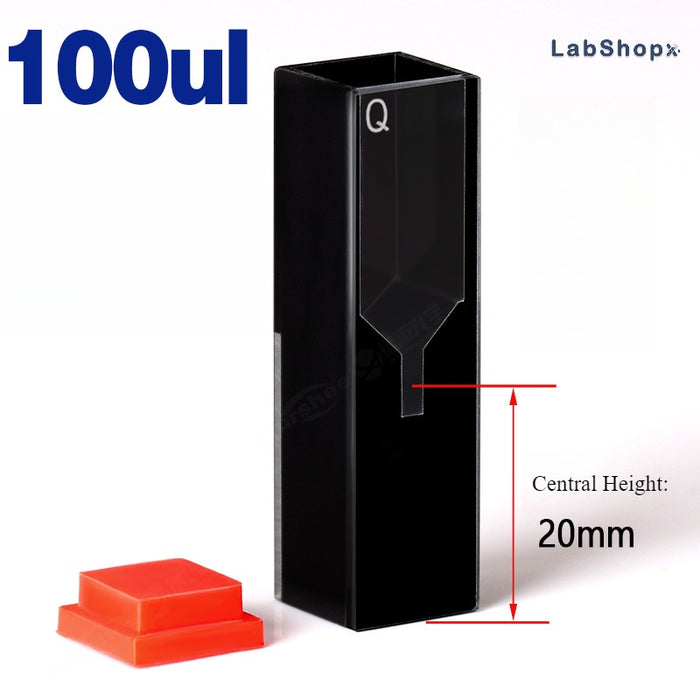 Quartz Fluorescence Cuvette 10mm Quartz Cell Two Way Light | LABSHOPX