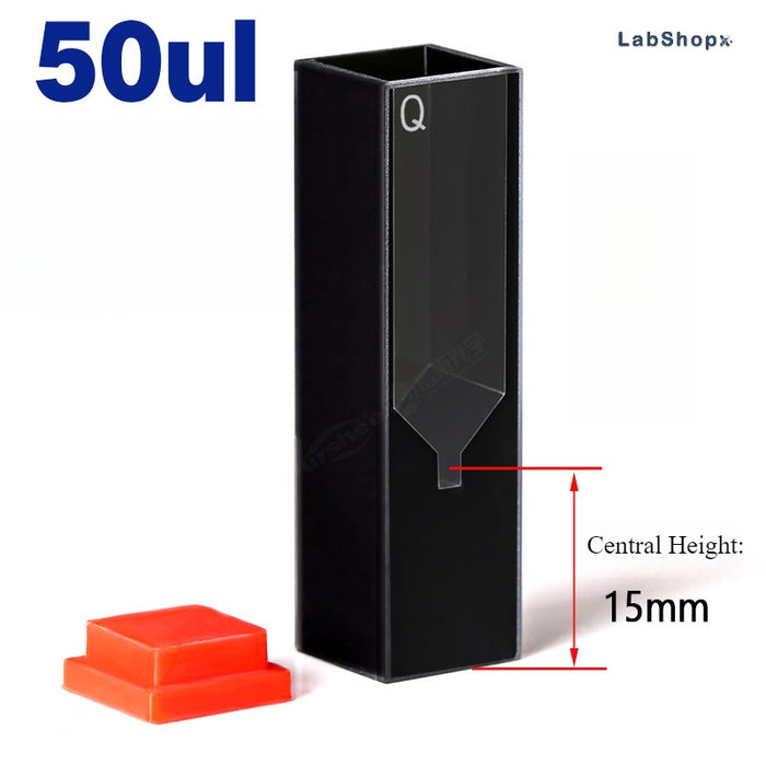 Quartz Fluorescence Cuvette 10mm Quartz Cell Two Way Light | LABSHOPX