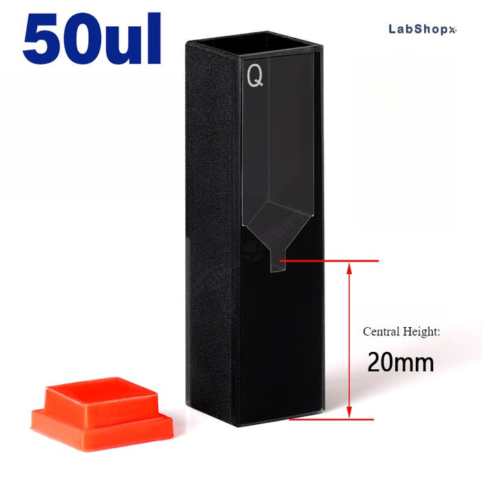 Quartz Fluorescence Cuvette 10mm Quartz Cell Two Way Light | LABSHOPX