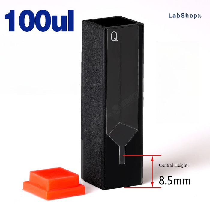 Quartz Fluorescence Cuvette 10mm Quartz Cell Two Way Light | LABSHOPX