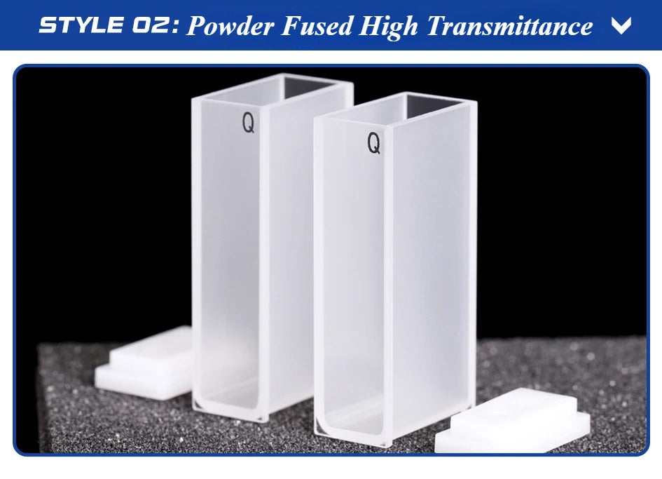 Quartz Cuvette Cells with Lid 20mm for Spectrophotometer Lab| LABSHOPX